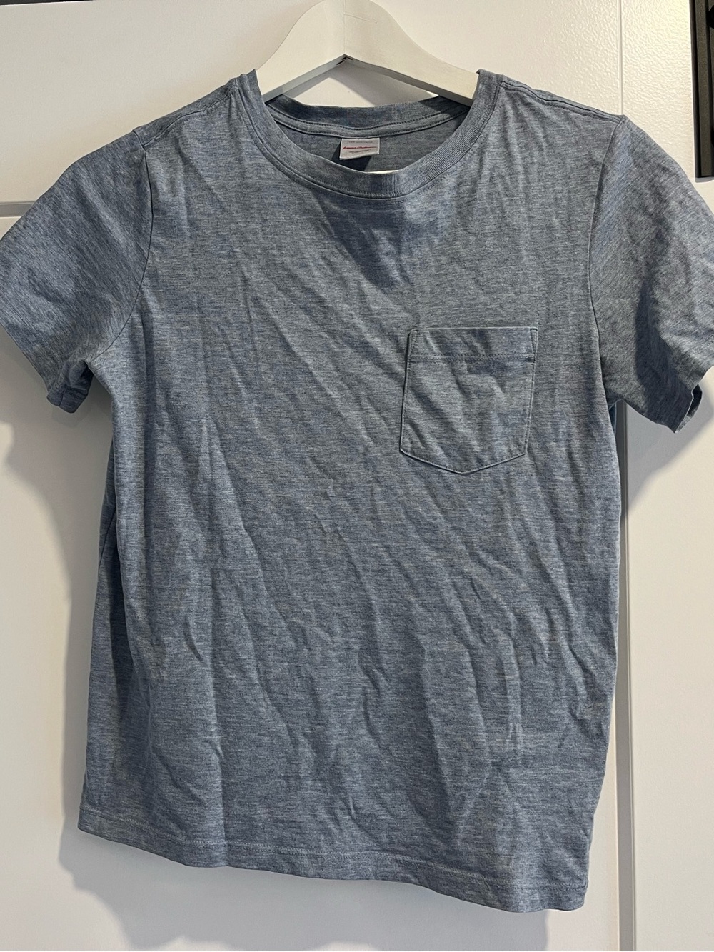 Hanna Andersson Heather Gray Short-Sleeve Pocket Tee